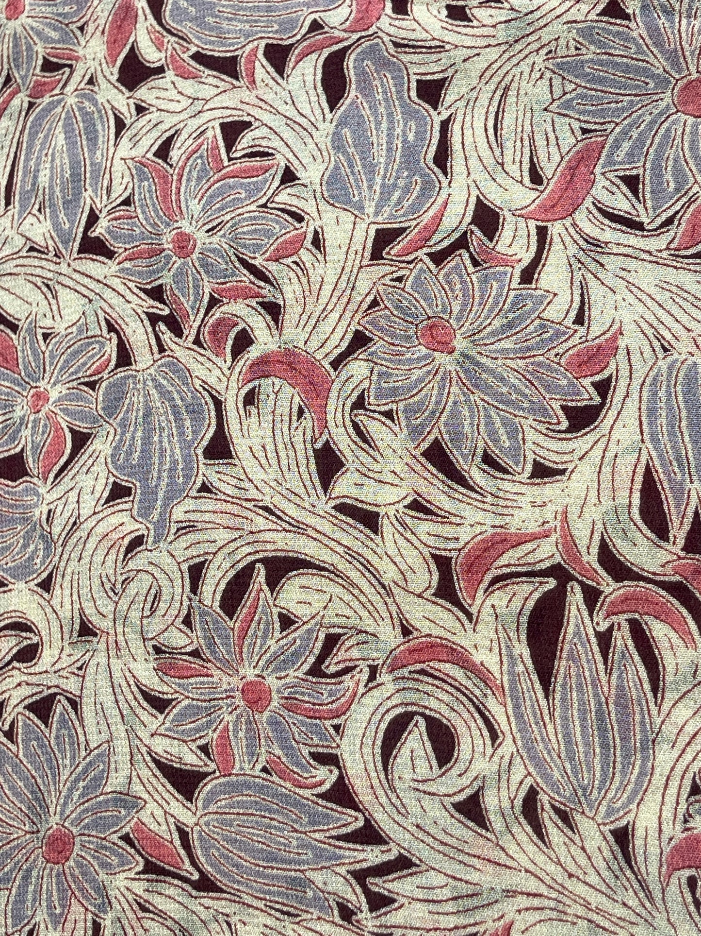 Silkish Chiffon Designer Fabric – Elegant Floral Print