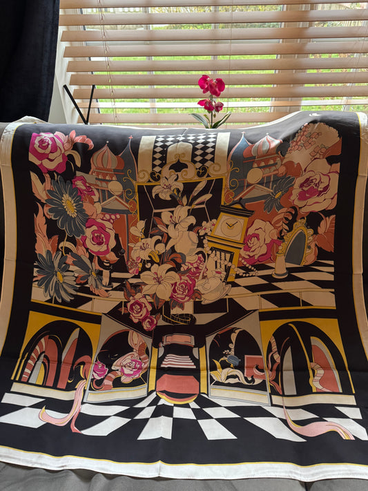 Royal Garden Silk Scarf