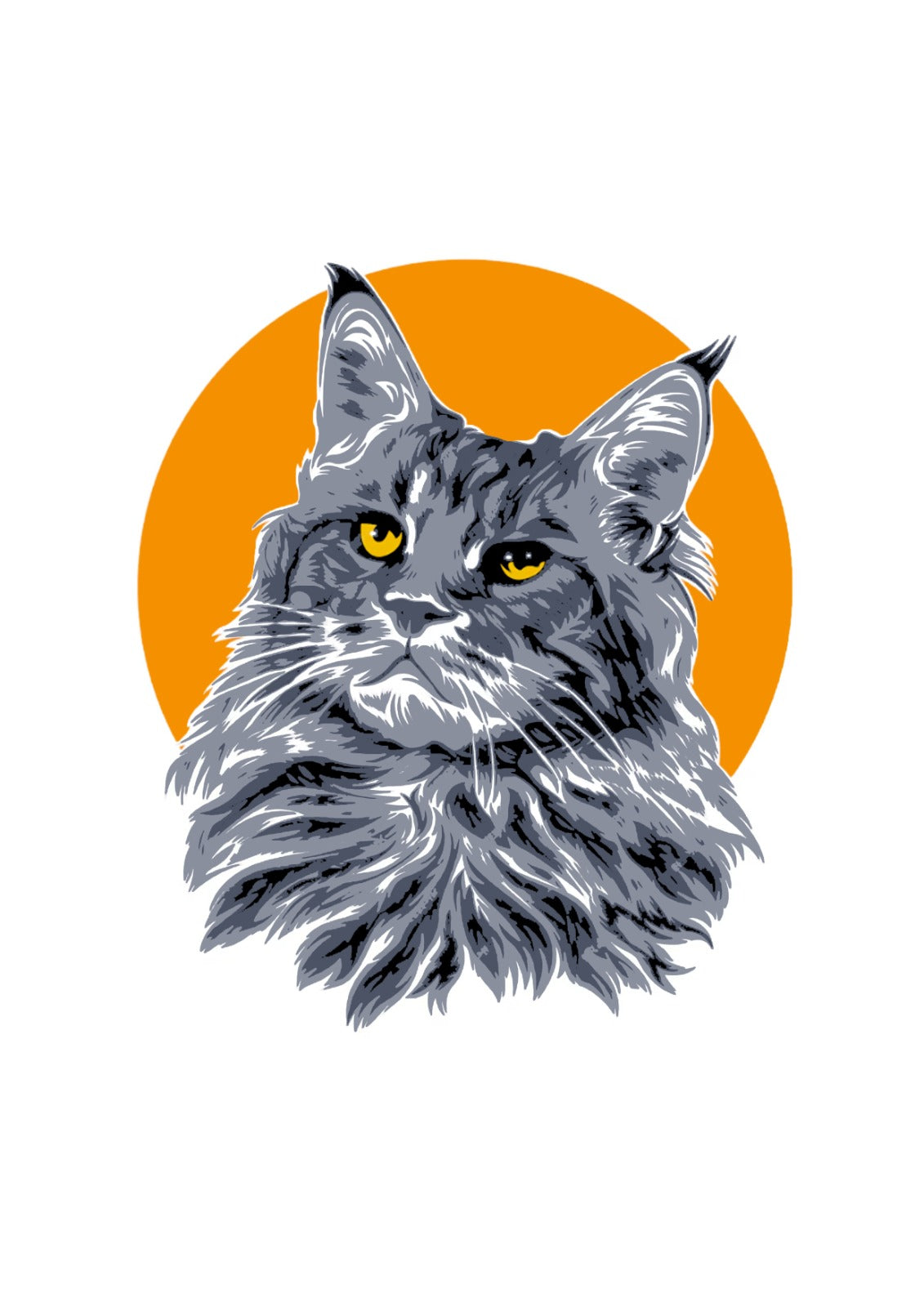 Casper the Cat Digital Art Print
